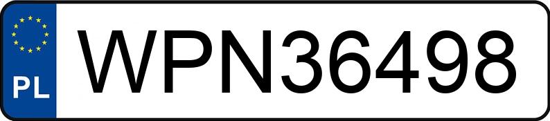 Numer rejestracyjny WPN 36498 posiada AUDI A6 AVANT - WPN36498