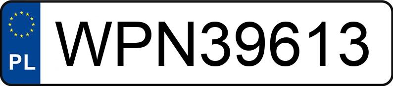 Numer rejestracyjny WPN 39613 posiada JEEP GRAND CHEROKEE - WPN39613