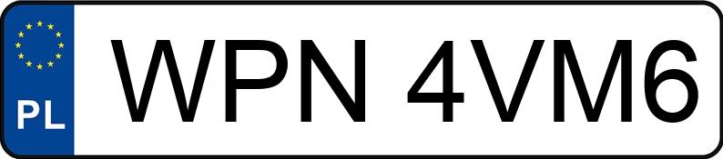Numer rejestracyjny WPN 4VM6 posiada BMW 320 - WPN4VM6