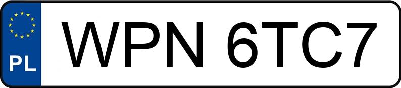Numer rejestracyjny WPN 6TC7 posiada BMW 320 D - WPN6TC7 Numer rejestracyjny WPN 6TC7 posiada BMW 320 D - WPN6TC7
