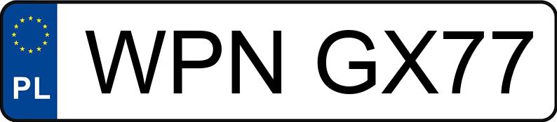 Numer rejestracyjny WPN GX77 posiada VOLVO XC60 - WPNGX77