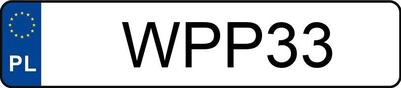Numer rejestracyjny WPP 33 posiada POLSKI FIAT 125P - WPP33