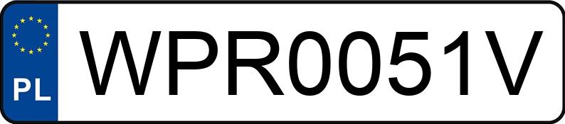 Numer rejestracyjny WPR 0051V posiada VOLKSWAGEN CADDY - WPR0051V