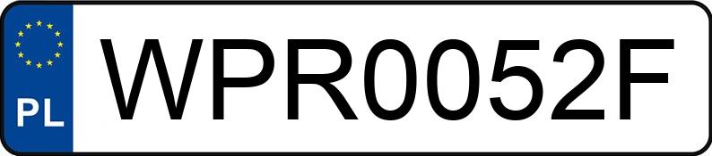 Pirat drogowy w pojeździe o numerach rejestracyjnych WPR0052F Pirat drogowy w pojeździe o numerach rejestracyjnych WPR0052F