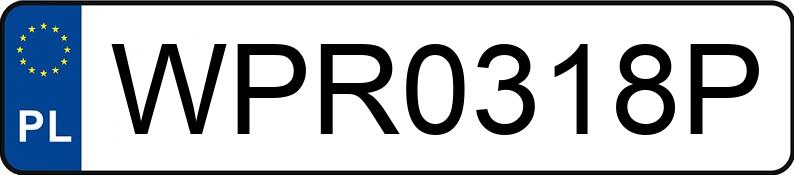 Numer rejestracyjny WPR 0318P posiada AUDI Q7 TDI MR`20 E6d 4J SQ7 - WPR0318P