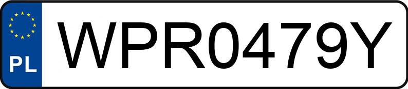 Numer rejestracyjny WPR 0479Y posiada MCLOUIS M700 - WPR0479Y