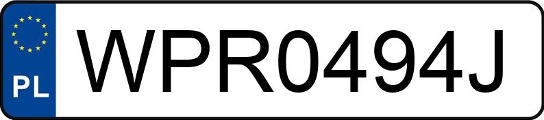Numer rejestracyjny WPR 0494J posiada BMW 318i MR`19 E6d G20 318i MR`19 E6d G20 - WPR0494J
