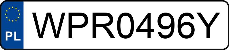 Numer rejestracyjny WPR 0496Y posiada BMW 320 D - WPR0496Y