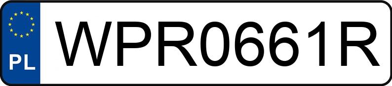 Numer rejestracyjny WPR 0661R posiada SKODA OCTAVIA - WPR0661R