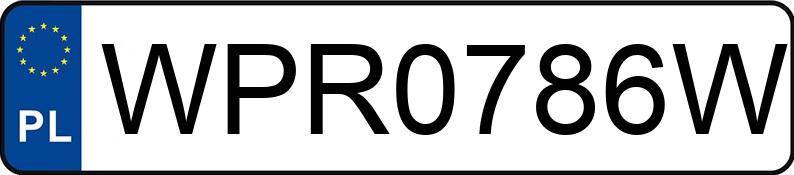 Die Registrierungsnummer WPR 0786W hat BMW 525i MR`03 E4 E60 525i MR`03 E4 E60 - WPR0786W