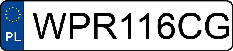 Numer rejestracyjny WPR 116CG posiada FORD MONDEO BA7 - WPR116CG