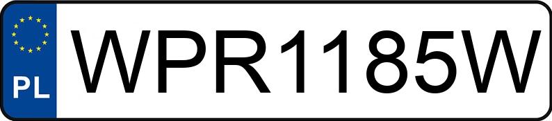 Numer rejestracyjny WPR 1185W posiada VOLKSWAGEN Passat B9 1.5 TSI MR`24 E6EA Passat B9 1.5 TSI MR`24 E6EA - WPR1185W