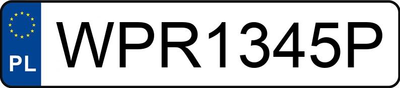 Numer rejestracyjny WPR 1345P posiada DACIA LOGAN - WPR1345P