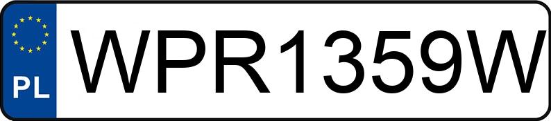 Numer rejestracyjny WPR 1359W posiada TOYOTA Camry Hybrid MR`18 E6d Comfort - WPR1359W