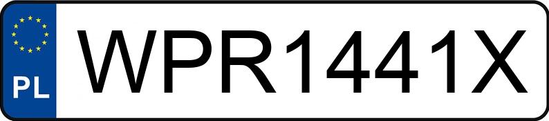 Numer rejestracyjny WPR 1441X posiada BMW 520 Diesel MR`23 E6d/e G60 xDrive Steptronic - WPR1441X