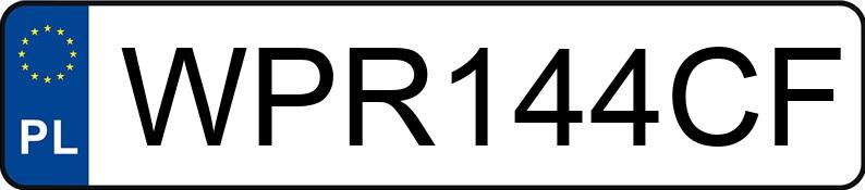 Numer rejestracyjny WPR 144CF posiada MERCEDES-BENZ CLA 250 MR`16 E6 117 4Matic - WPR144CF