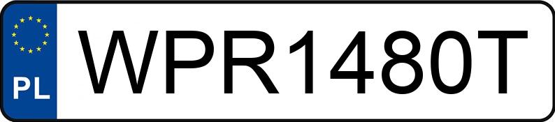 Numer rejestracyjny WPR 1480T posiada PEUGEOT 1007 1.6 MR`05 E4 Trendy 110 2 tronic - WPR1480T