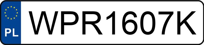 Numer rejestracyjny WPR 1607K posiada FORD FOCUS - WPR1607K