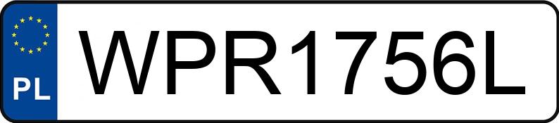 Numer rejestracyjny WPR 1756L posiada PEUGEOT 3008 - WPR1756L Numer rejestracyjny WPR 1756L posiada PEUGEOT 3008 - WPR1756L