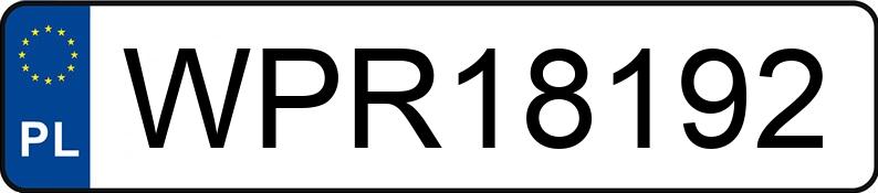 Numer rejestracyjny WPR 18192 posiada RENAULT MEGANE - WPR18192