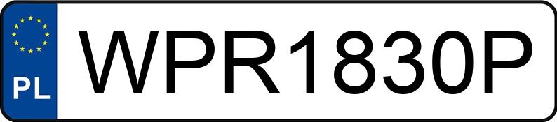 Numer rejestracyjny WPR 1830P posiada VOLVO FH VTA3T - WPR1830P Numer rejestracyjny WPR 1830P posiada VOLVO FH VTA3T - WPR1830P