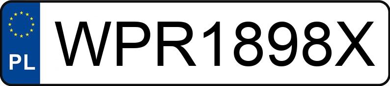 Numer rejestracyjny WPR 1898X posiada AUDI Q5 - WPR1898X
