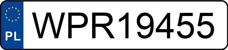 Numer rejestracyjny WPR 19455 posiada FIAT DUCATO - WPR19455