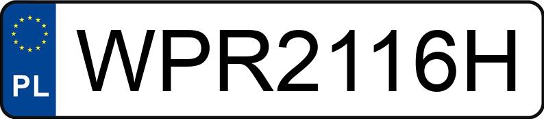 Numer rejestracyjny WPR 2116H posiada OPEL ASTRA - WPR2116H