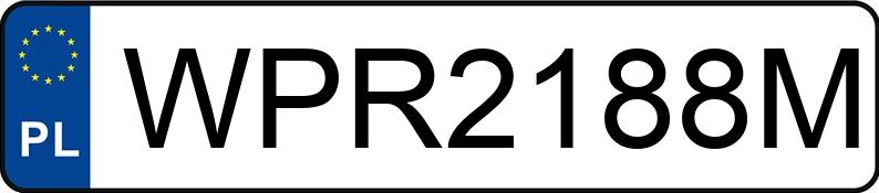 Numer rejestracyjny WPR 2188M posiada MERCEDES-BENZ C 200 Kompressor Kat. MR`00 E3 203 Classic - WPR2188M