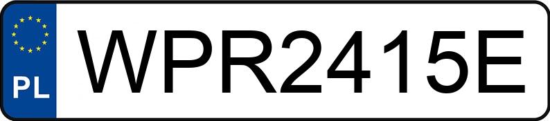 Numer rejestracyjny WPR 2415E posiada FIAT ULYSSE - WPR2415E