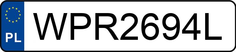 Numer rejestracyjny WPR 2694L posiada NISSAN NISSAN QASHQAI - WPR2694L