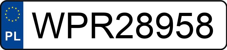 Numer rejestracyjny WPR 28958 posiada RENAULT MEGANE - WPR28958