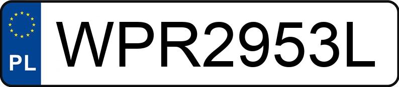 Numer rejestracyjny WPR 2953L posiada BMW 323 - WPR2953L