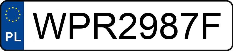 Numer rejestracyjny WPR 2987F posiada TOYOTA Avensis Sedan 2.0 Diesel MR`12 E5 Active - WPR2987F