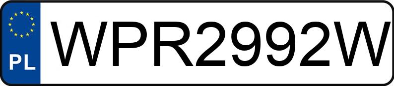 Numer rejestracyjny WPR 2992W posiada BMW M 135i MR`11 E5 F20/F21 - WPR2992W