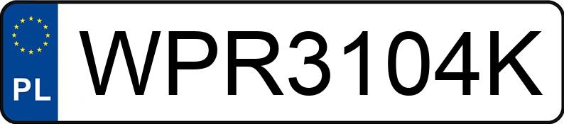 Numer rejestracyjny WPR 3104K posiada TOYOTA CELICA - WPR3104K Numer rejestracyjny WPR 3104K posiada TOYOTA CELICA - WPR3104K