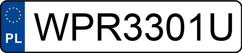 Numer rejestracyjny WPR 3301U posiada BMW 523i MR`03 E4 E60 523i MR`03 E4 E60 - WPR3301U