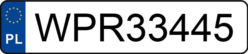 Numer rejestracyjny WPR 33445 posiada FORD Focus 1.6 MR`11 E5 Ambiente - WPR33445