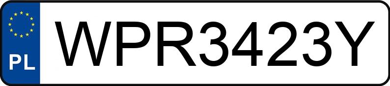 Numer rejestracyjny WPR 3423Y posiada KIA SPORTAGE - WPR3423Y Numer rejestracyjny WPR 3423Y posiada KIA SPORTAGE - WPR3423Y