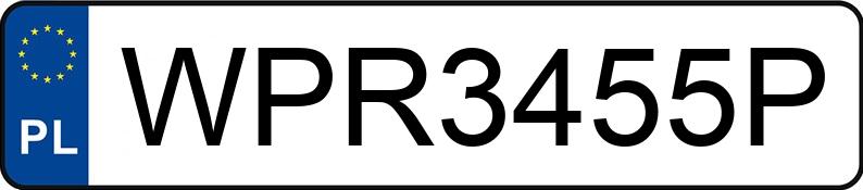 Numer rejestracyjny WPR 3455P posiada VOLVO FH VTA3T - WPR3455P