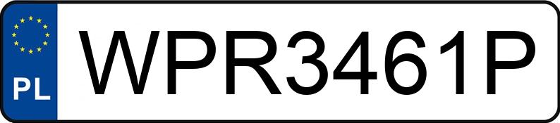 Numer rejestracyjny WPR 3461P posiada VOLVO FH VTA3T - WPR3461P