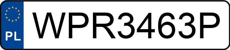 Numer rejestracyjny WPR 3463P posiada VOLVO FH VTA3T - WPR3463P