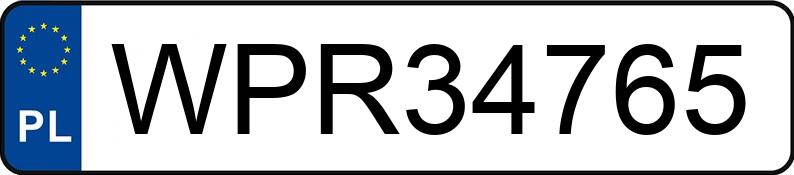 Numer rejestracyjny WPR 34765 posiada SAAB 9-3 Sport Kombi TiD MR`05 E4 Vector PF - WPR34765