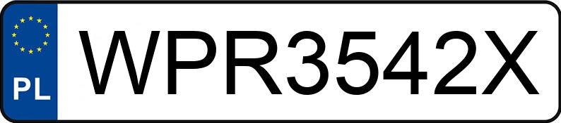 Numer rejestracyjny WPR 3542X posiada BMW 318 - WPR3542X Numer rejestracyjny WPR 3542X posiada BMW 318 - WPR3542X