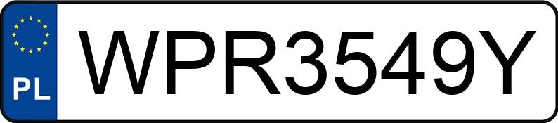 Numer rejestracyjny WPR 3549Y posiada TOYOTA (USA) Yaris II 1.5 MR`06 - WPR3549Y