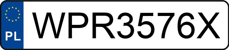 Numer rejestracyjny WPR 3576X posiada BMW 330 - WPR3576X