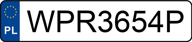 Numer rejestracyjny WPR 3654P posiada VOLVO FH - WPR3654P