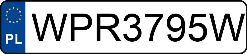Numer rejestracyjny WPR 3795W posiada HONDA Accord 2.0i Kat. MR`93 S - WPR3795W