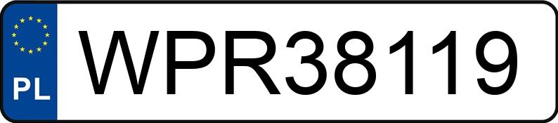 Numer rejestracyjny WPR 38119 posiada NISSAN Micra 1.0 MR`98 SV Andes Aut. - WPR38119