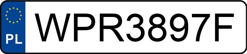 Numer rejestracyjny WPR 3897F posiada PEUGEOT 307 1.6 MR`01 E3 XT - WPR3897F